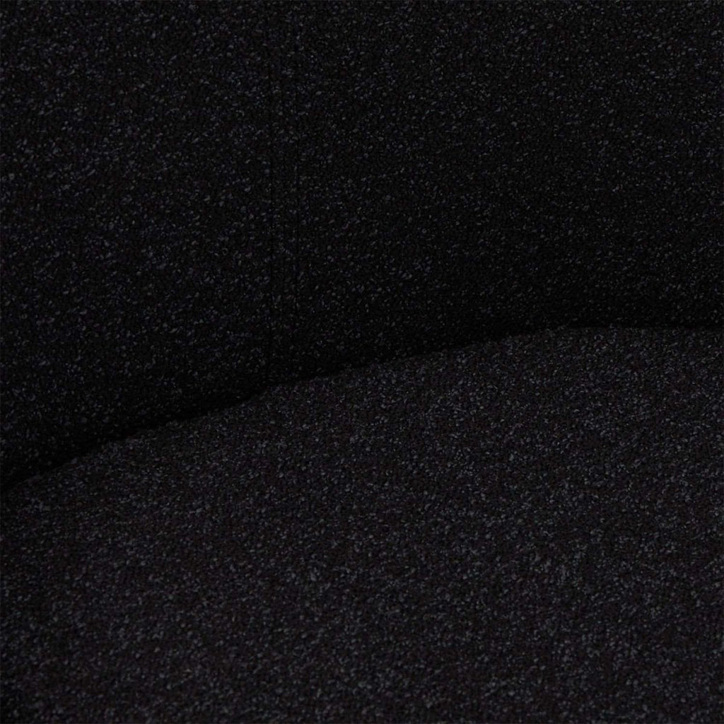 Helena Esszimmerstühle 2er Set - Drehbar, Bouclé-Stoff Schwarz - FURNHOUSE