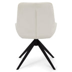 Helena Esszimmerstühle 2er Set - Drehbar, Bouclé-Stoff Weiß - FURNHOUSE