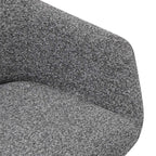 Helena Esszimmerstühle mit Armlehne 2er Set - Drehbar, Bouclé-Stoff Grau - FURNHOUSE