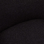 Helena Esszimmerstühle mit Armlehne 2er Set - Drehbar, Bouclé-Stoff Schwarz - FURNHOUSE