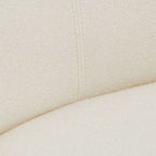 Helena Esszimmerstühle mit Armlehne 2er Set - Drehbar, Bouclé-Stoff Weiß - FURNHOUSE