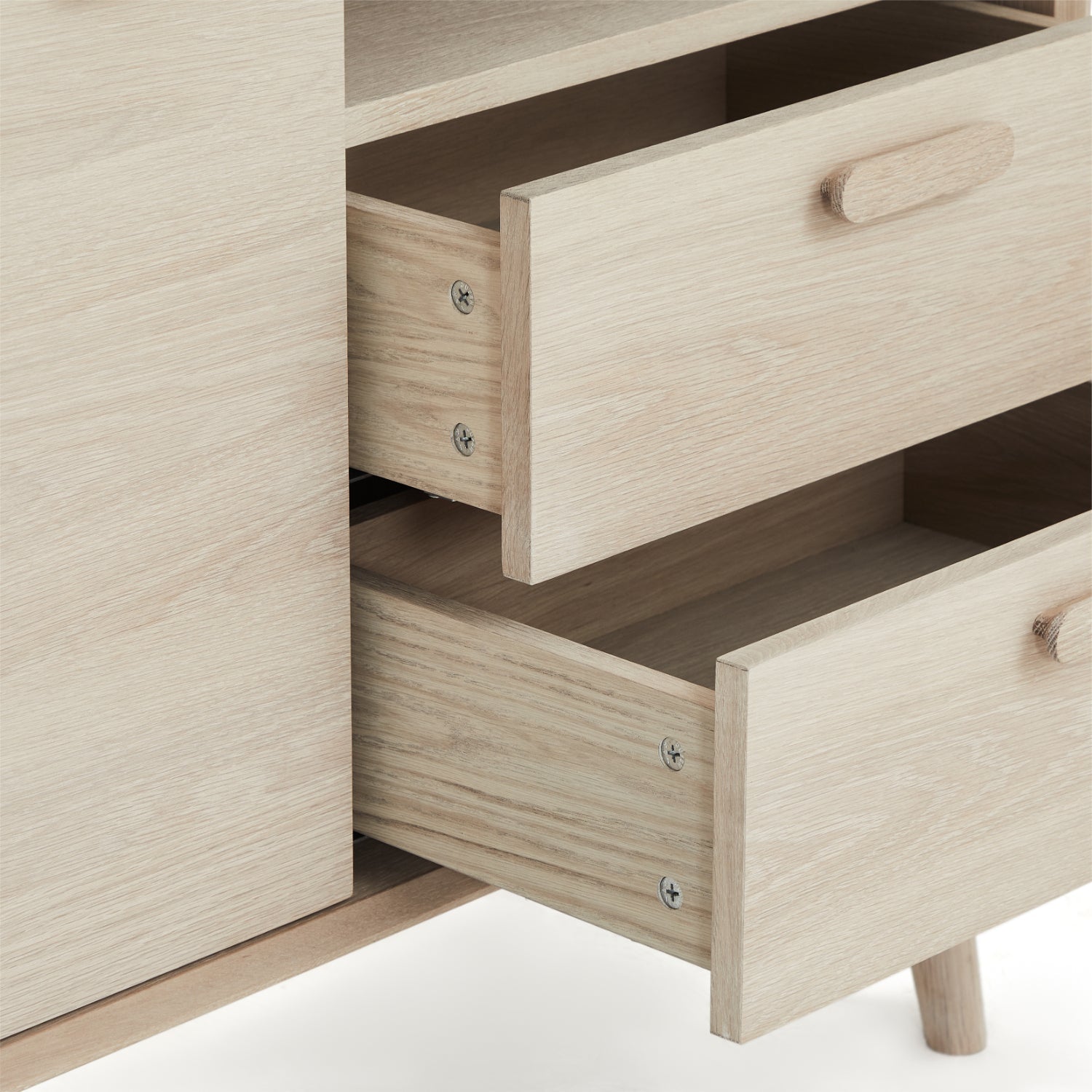 Highboard Eiche massiv Porto 2 Türen - FURNHOUSE