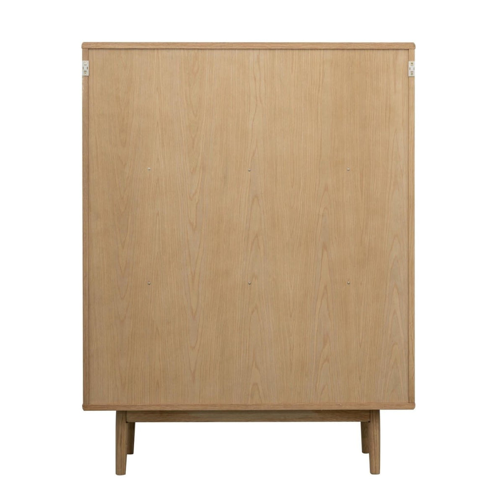 Highboard mit Glastüren - 100 cm breit - Wildeiche - FURNHOUSE