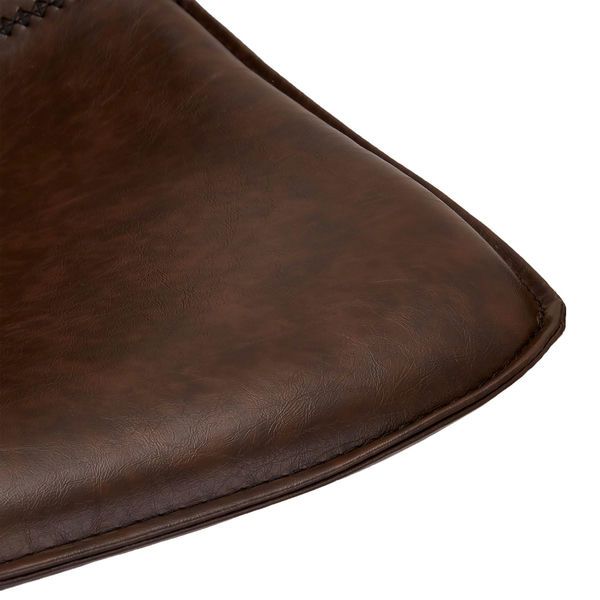 Isabel Barhocker 2er Set - Kunstleder Braun - FURNHOUSE