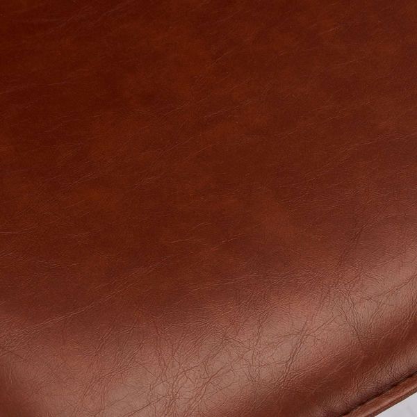 Isabel Barhocker 2er Set - Kunstleder Cognac Braun - FURNHOUSE