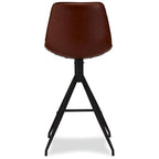 Isabel Barhocker 2er Set - Kunstleder Cognac Braun - FURNHOUSE