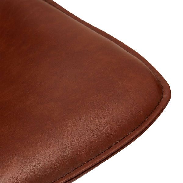 Isabel Barhocker 2er Set - Kunstleder Cognac Braun - FURNHOUSE