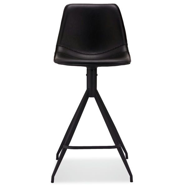 Isabel Barhocker 2er Set - Kunstleder Schwarz - FURNHOUSE