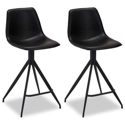 2er Set Barhocker - Schwarz - FURNHOUSE