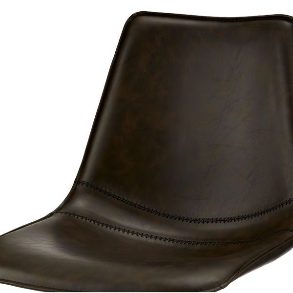 Isabel Esszimmerstühle 2er Set - Drehbar, Kunstleder Braun - FURNHOUSE