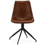 Isabel Esszimmerstühle 2er Set - Drehbar, Kunstleder Cognac Braun - FURNHOUSE