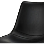 Isabel Esszimmerstühle 2er Set - Drehbar, Kunstleder Schwarz - FURNHOUSE