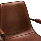 Isabel Esszimmerstühle mit Armlehne 2er Set - Drehbar, Kunstleder Cognac Braun - FURNHOUSE