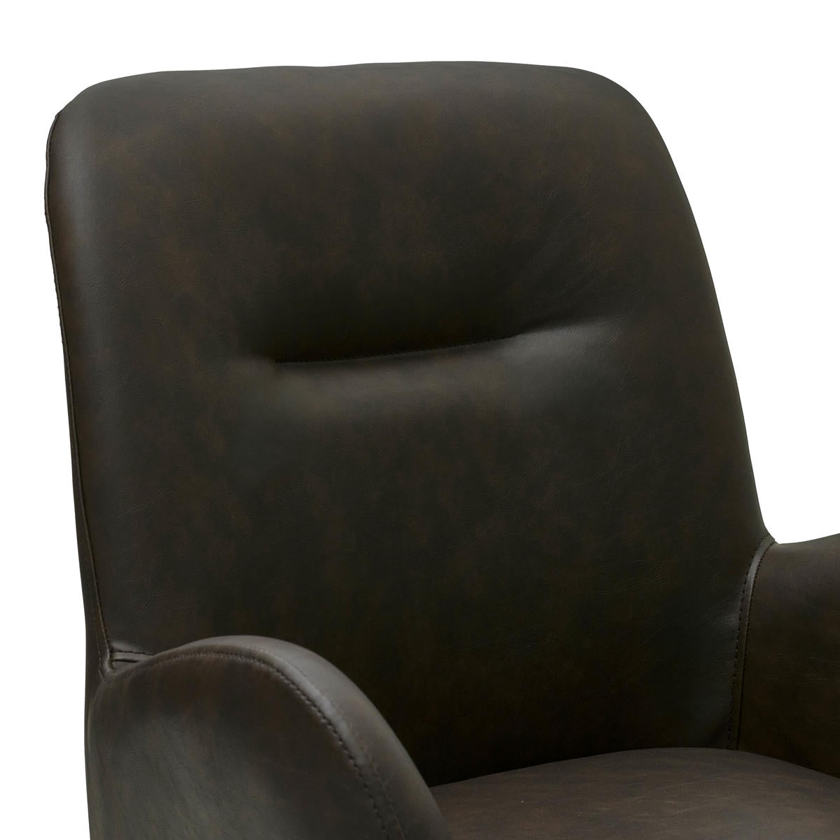 Jennifer Esszimmerstühle mit Armlehne 2er Set - Drehbar, Kunstleder Braun - FURNHOUSE