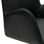 2er Set Esszimmerstühle mit Armlehne - Drehbar - Schwarz - FURNHOUSE