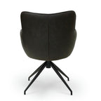 2er Set Esszimmerstühle mit Armlehne - Drehbar - Braun - FURNHOUSE