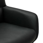 Jessica Esszimmerstühle mit Armlehne 2er Set - Drehbar, Kunstleder Schwarz - FURNHOUSE