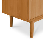 Highboard mit LED-Beleuchtung - 124 cm breit - Wildeiche - FURNHOUSE