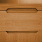 Highboard mit LED-Beleuchtung - 124 cm breit - Wildeiche - FURNHOUSE