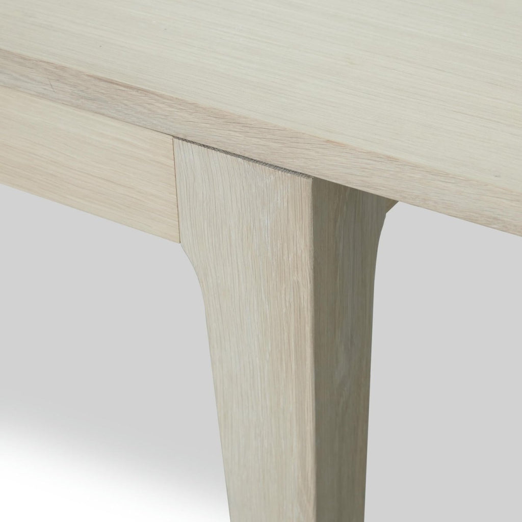 Kerteminde Rechteckiger Esstisch - 220x100 cm - Ausziehbar bis 320 cm - Eiche Weiß geöltes - FURNHOUSE