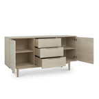 Sideboard mit 2 Türen - 160 cm breit - Eiche bianco - FURNHOUSE