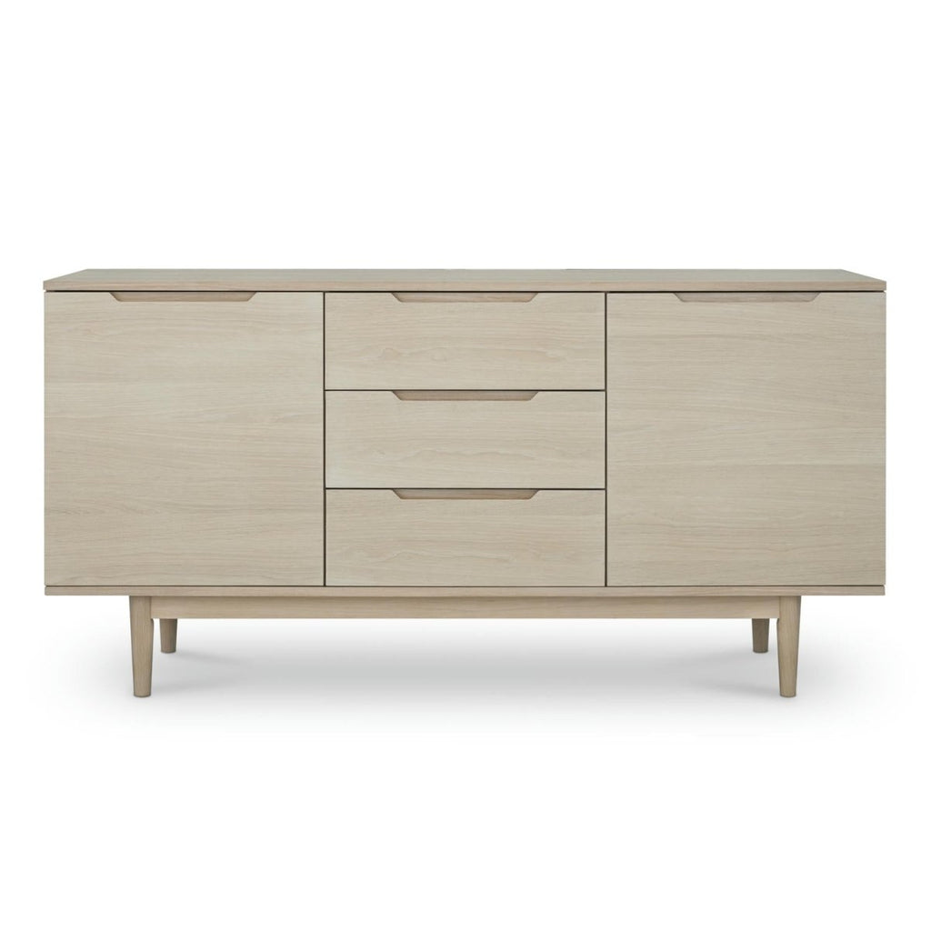 Sideboard mit 2 Türen - 160 cm breit - Eiche bianco - FURNHOUSE