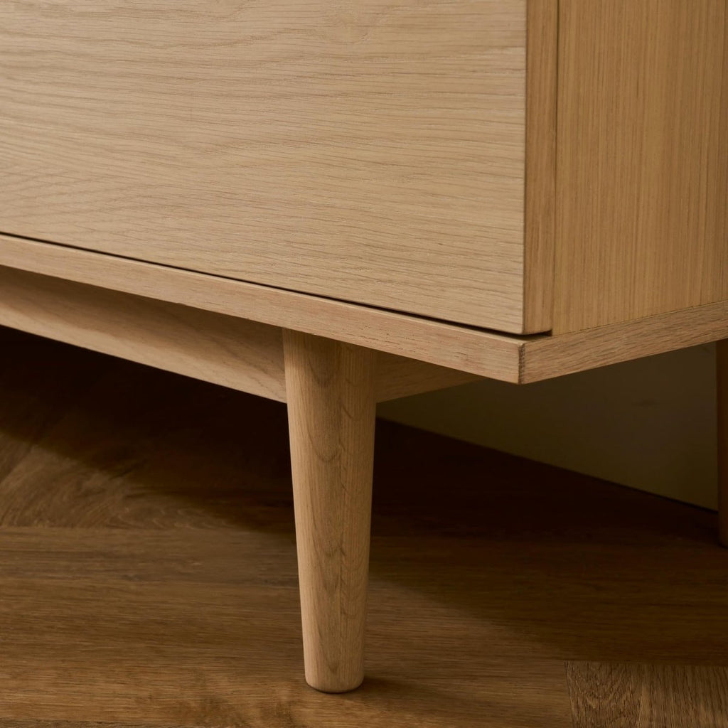 Sideboard mit 2 Türen - 160 cm breit - Eiche bianco - FURNHOUSE