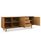 Kerteminde Sideboard mit 3 Türen - 213 cm breit - Wildeiche Natur - FURNHOUSE