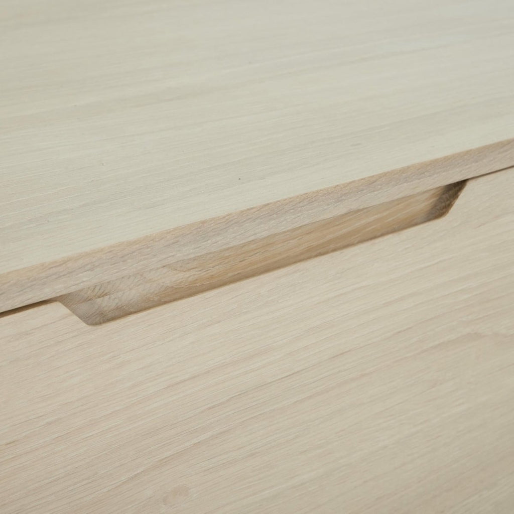 Kerteminde TV-Tisch mit 2 Türen - 160 cm breit - Eiche Weiß geöltes - FURNHOUSE