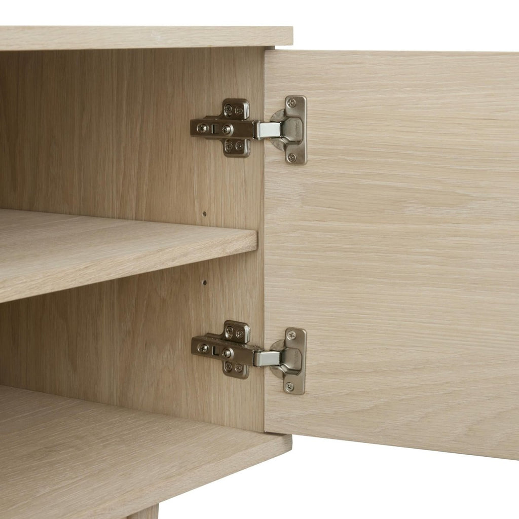 Kerteminde TV-Tisch mit 2 Türen - 160 cm breit - Eiche Weiß geöltes - FURNHOUSE