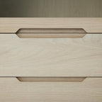 Kerteminde Vitrine mit LED-Beleuchtung - 100 cm breit - Eiche Weiß geöltes - FURNHOUSE