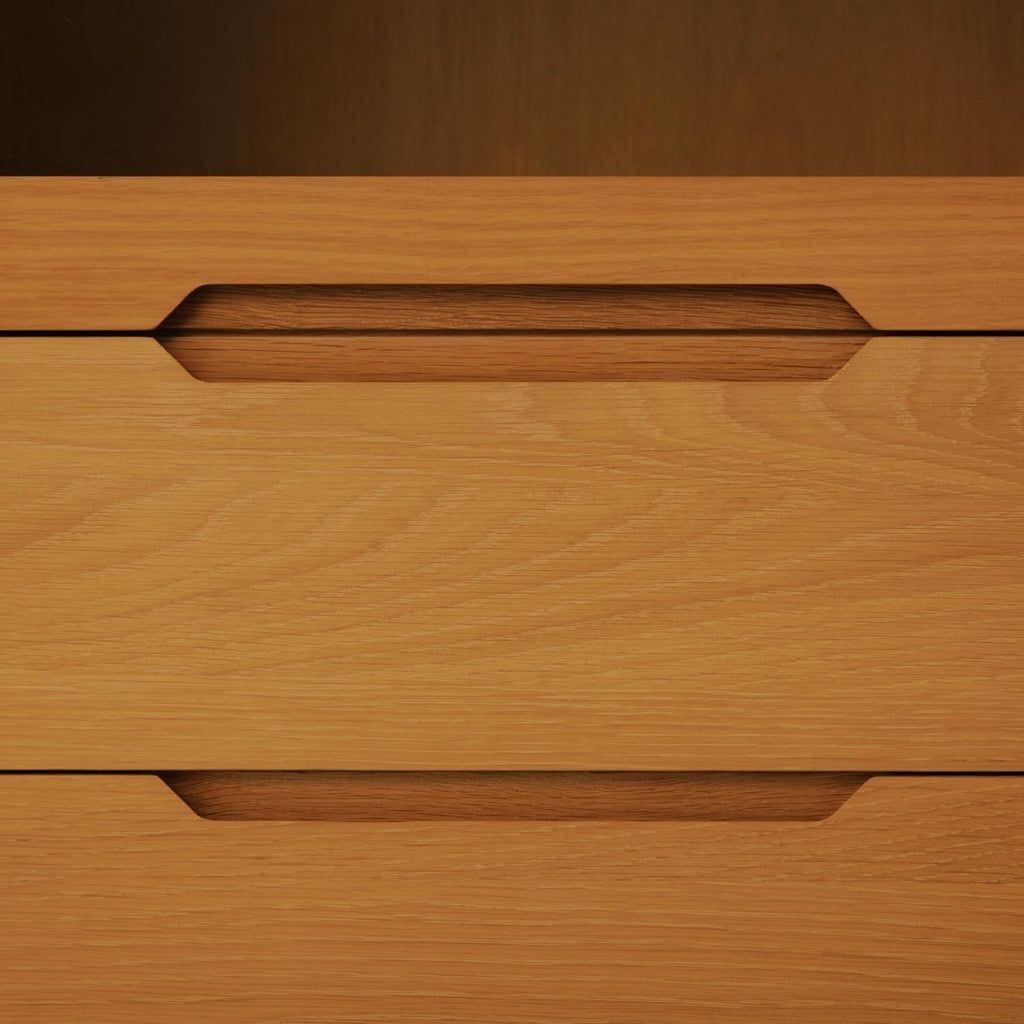 Kerteminde Vitrine mit LED-Beleuchtung - 100 cm breit - Wildeiche Natur - FURNHOUSE