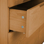 Kerteminde Vitrine mit LED-Beleuchtung - 100 cm breit - Wildeiche Natur - FURNHOUSE