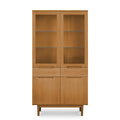 Vitrine mit LED-Beleuchtung - 100 cm breit - Wildeiche - FURNHOUSE