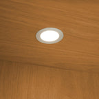 Kerteminde Vitrine mit LED-Beleuchtung - 100 cm breit - Wildeiche Natur - FURNHOUSE