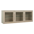 Kerteminde Wandschrank mit LED-Beleuchtung - 160 cm breit - Eiche Weiß geöltes - FURNHOUSE