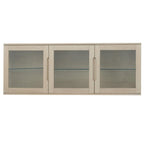 Kerteminde Wandschrank mit LED-Beleuchtung - 160 cm breit - Eiche Weiß geöltes - FURNHOUSE