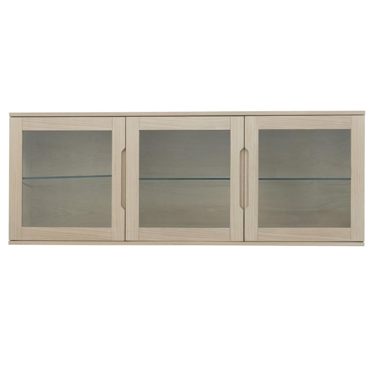 Kerteminde Wandschrank mit LED-Beleuchtung - 160 cm breit - Eiche Weiß geöltes - FURNHOUSE