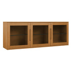 Kerteminde Wandschrank mit LED-Beleuchtung - 160 cm breit - Wildeiche Natur - FURNHOUSE