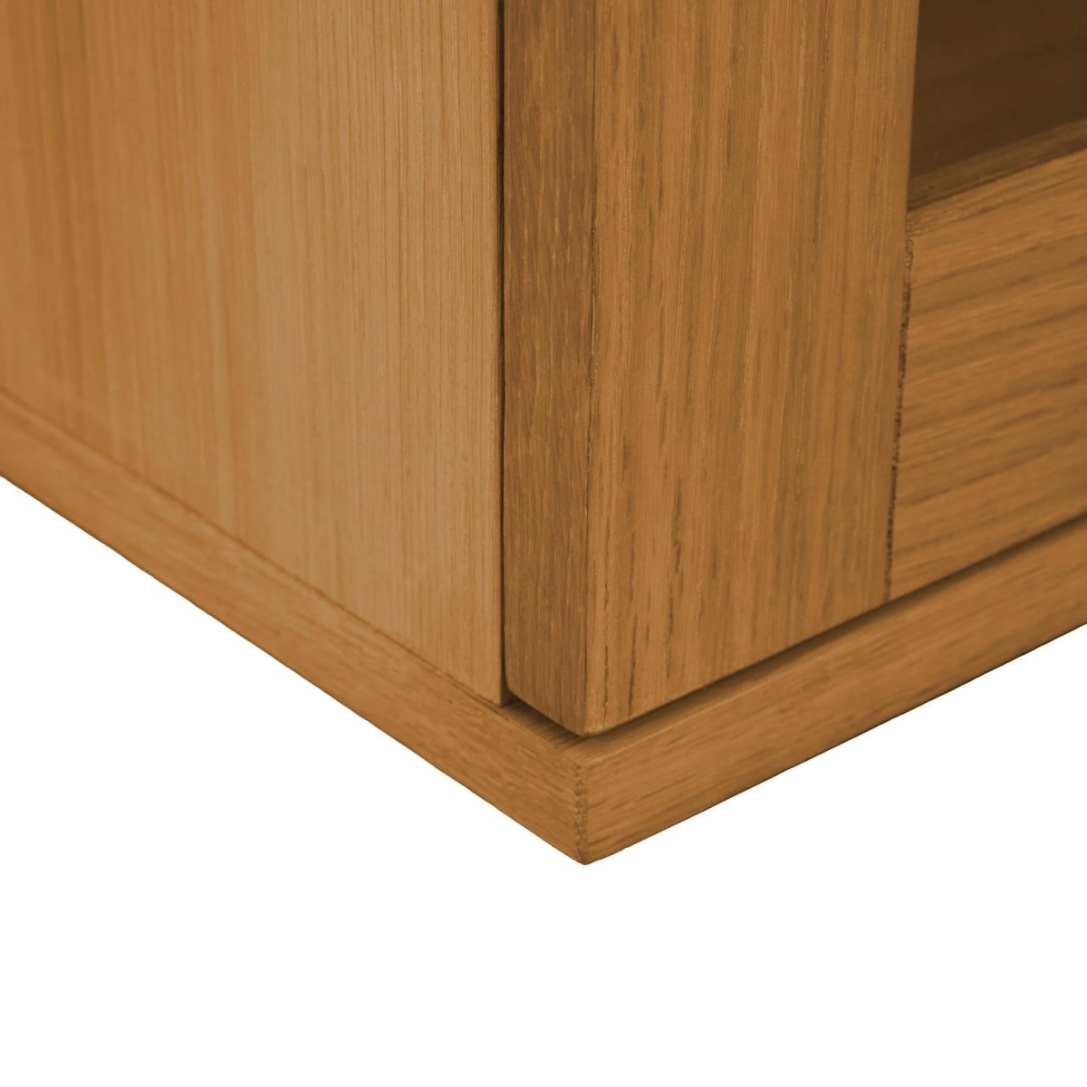 Kerteminde Wandschrank mit LED-Beleuchtung - 160 cm breit - Wildeiche Natur - FURNHOUSE