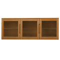 Wandschrank mit LED-Beleuchtung - 160 cm breit - Wildeiche - FURNHOUSE
