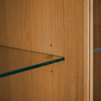 Kerteminde Wandschrank mit LED-Beleuchtung - 213 cm breit - Wildeiche Natur - FURNHOUSE