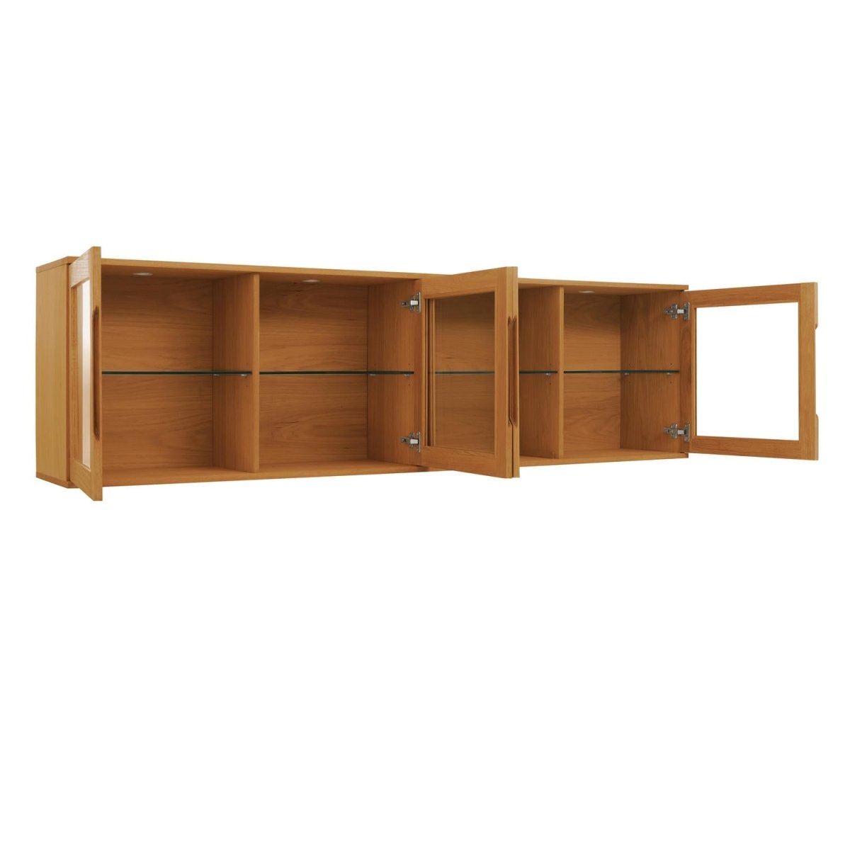 Kerteminde Wandschrank mit LED-Beleuchtung - 213 cm breit - Wildeiche Natur - FURNHOUSE