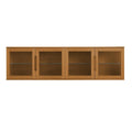 Wandschrank mit LED-Beleuchtung - 213 cm breit - Wildeiche - FURNHOUSE