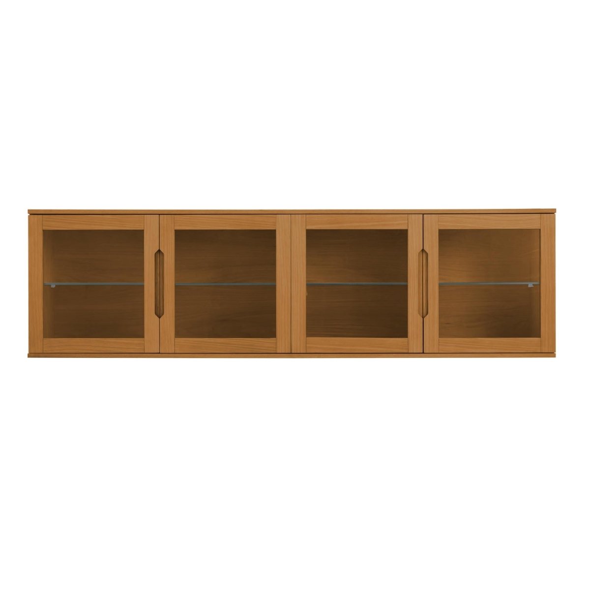 Kerteminde Wandschrank mit LED-Beleuchtung - 213 cm breit - Wildeiche Natur - FURNHOUSE
