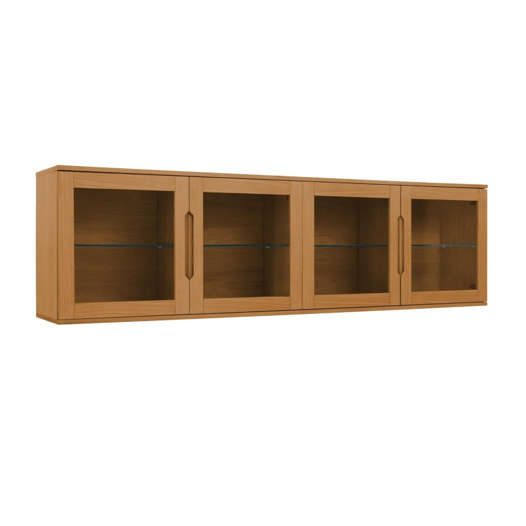 Kerteminde Wandschrank mit LED-Beleuchtung - 213 cm breit - Wildeiche Natur - FURNHOUSE