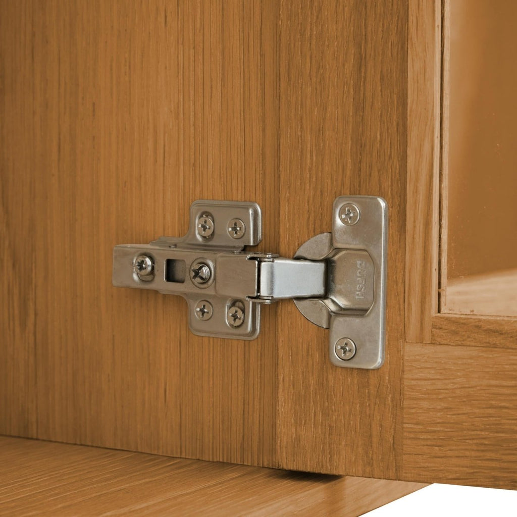 Kerteminde Wandschrank mit LED-Beleuchtung - 213 cm breit - Wildeiche Natur - FURNHOUSE