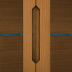 Kerteminde Wandschrank mit LED-Beleuchtung - 213 cm breit - Wildeiche Natur - FURNHOUSE