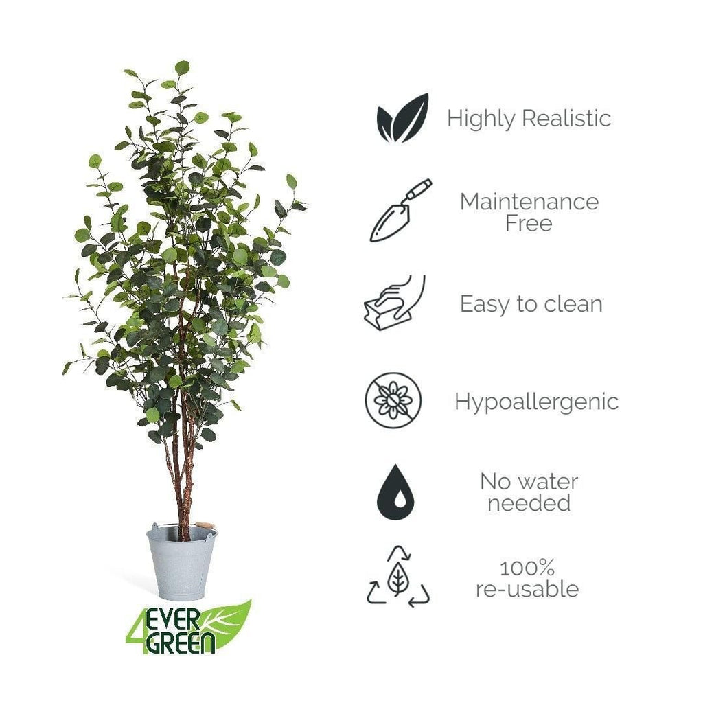 Kunstpflanze Eukalyptus 180 cm - 4Ever Green