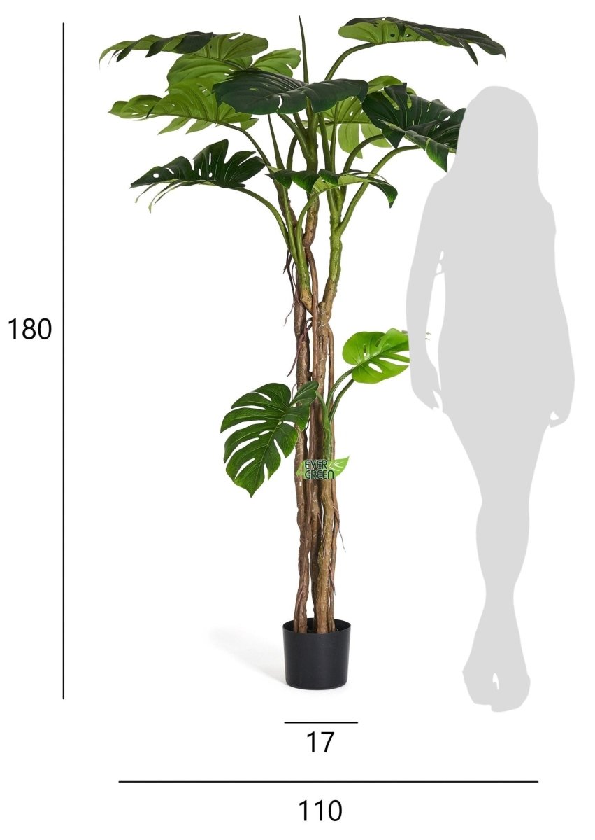 Kunstpflanze Monstera 180 cm - 4Ever Green